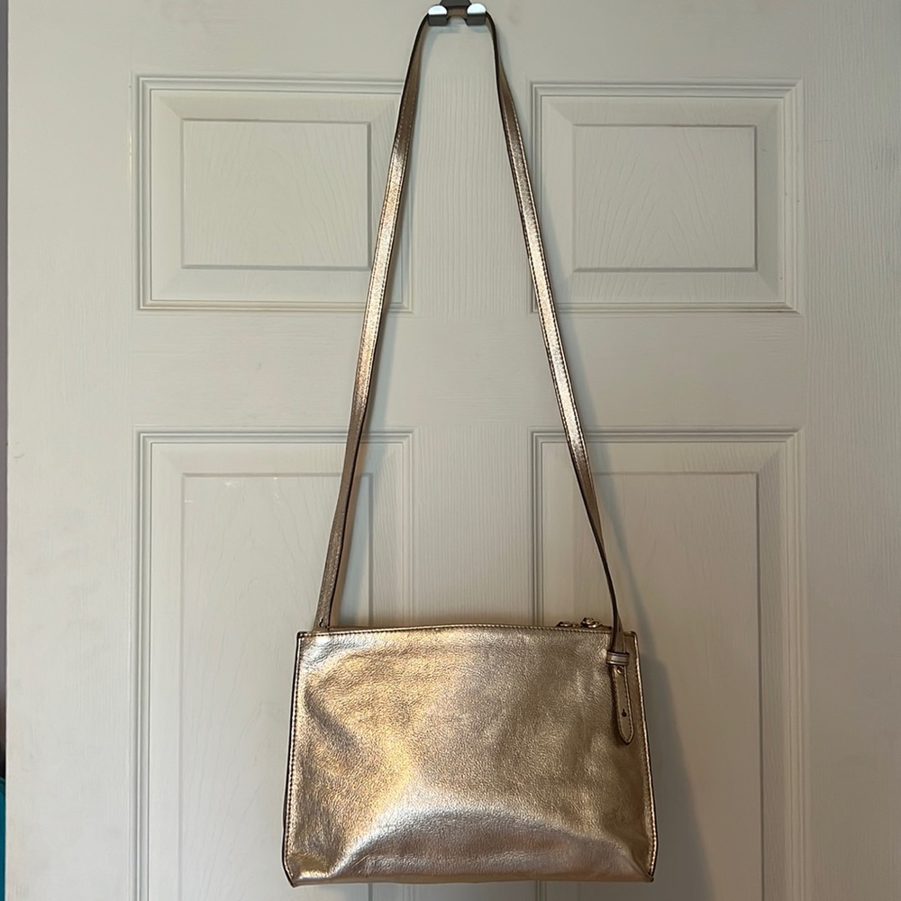 Banana Republic Gold Leather handbag.